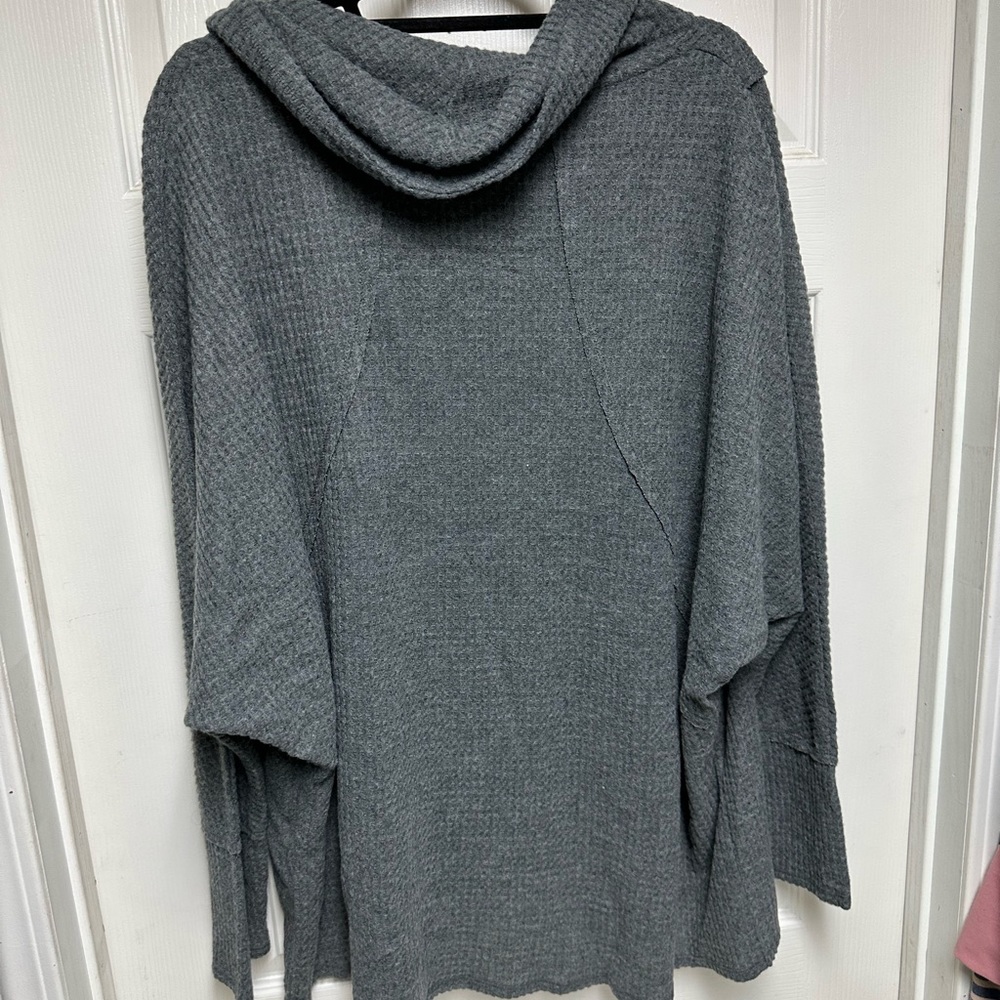 LuLaRoe Kristen cowl neck sweater pullover XL gray